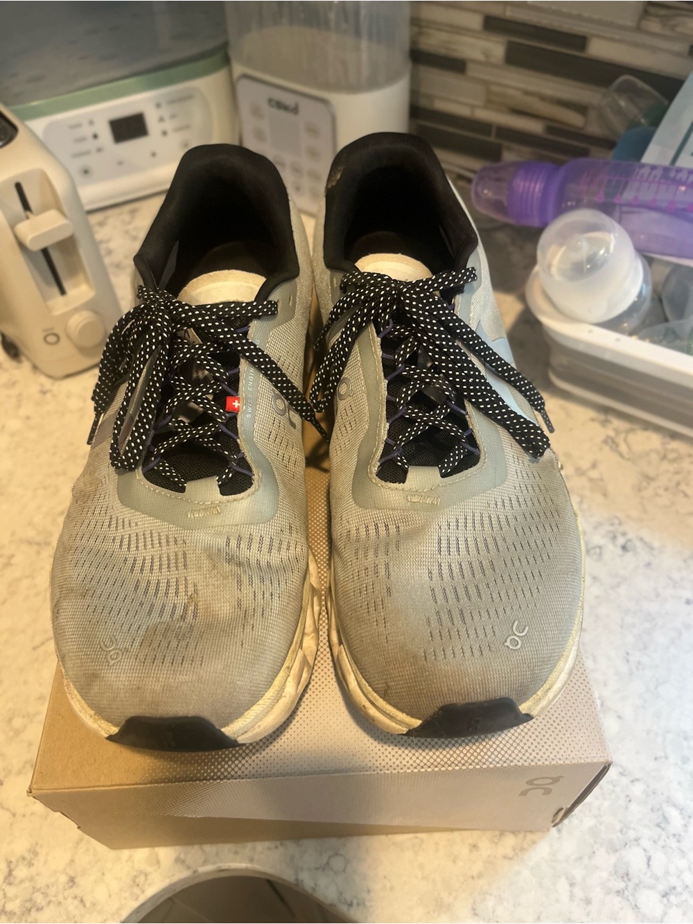 On Running Cloudmonster 2 Running Shoes Size Men’s 10 1/2 Mineral Aloe Color - Picture 12 of 17